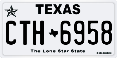 TX license plate CTH6958