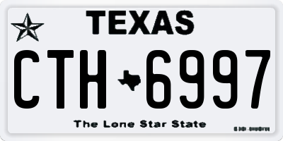 TX license plate CTH6997