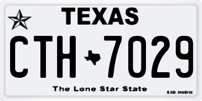 TX license plate CTH7029