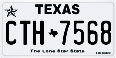 TX license plate CTH7568