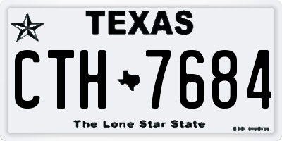 TX license plate CTH7684