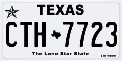 TX license plate CTH7723