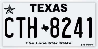 TX license plate CTH8241