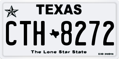 TX license plate CTH8272
