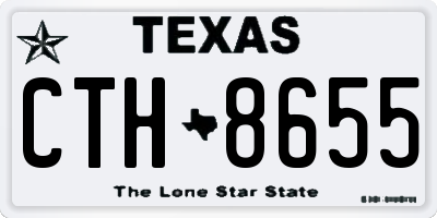 TX license plate CTH8655
