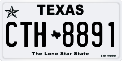 TX license plate CTH8891