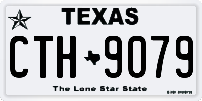 TX license plate CTH9079