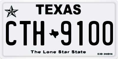 TX license plate CTH9100