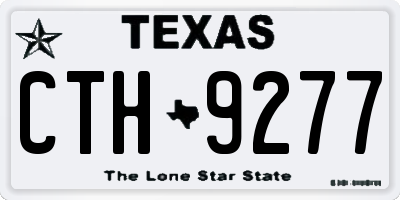 TX license plate CTH9277