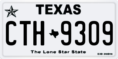 TX license plate CTH9309
