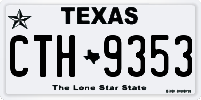 TX license plate CTH9353
