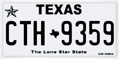 TX license plate CTH9359