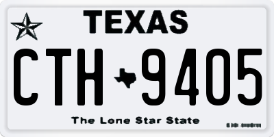 TX license plate CTH9405