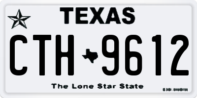 TX license plate CTH9612