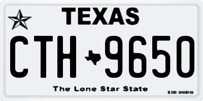 TX license plate CTH9650