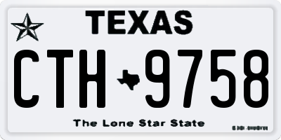TX license plate CTH9758