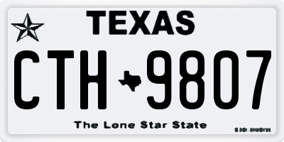 TX license plate CTH9807