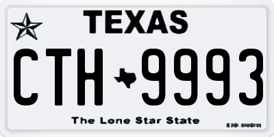 TX license plate CTH9993