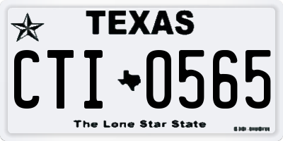 TX license plate CTI0565