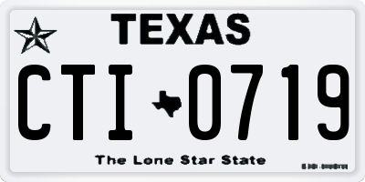 TX license plate CTI0719