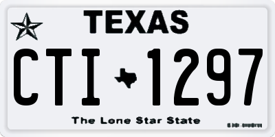 TX license plate CTI1297
