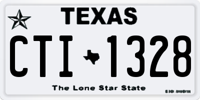 TX license plate CTI1328