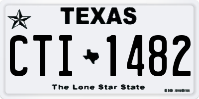 TX license plate CTI1482