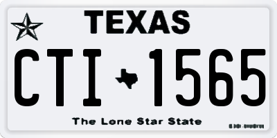 TX license plate CTI1565