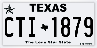 TX license plate CTI1879