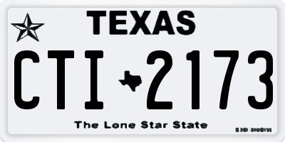 TX license plate CTI2173