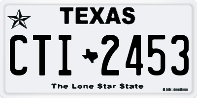 TX license plate CTI2453