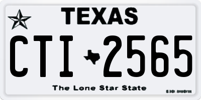 TX license plate CTI2565