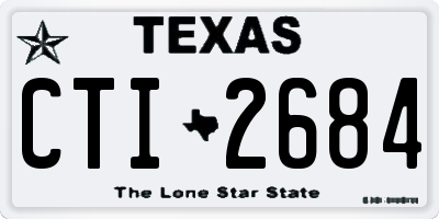 TX license plate CTI2684