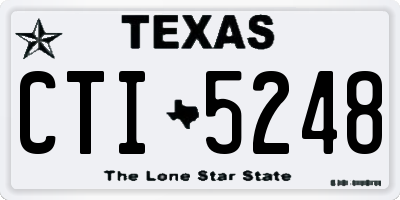 TX license plate CTI5248