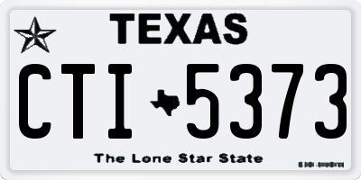 TX license plate CTI5373