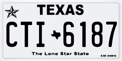TX license plate CTI6187
