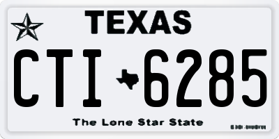 TX license plate CTI6285