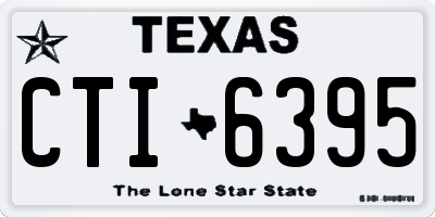 TX license plate CTI6395