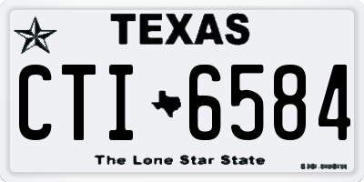 TX license plate CTI6584