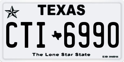 TX license plate CTI6990