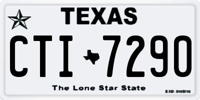 TX license plate CTI7290