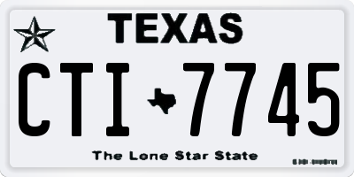 TX license plate CTI7745