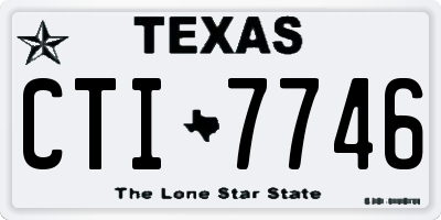 TX license plate CTI7746