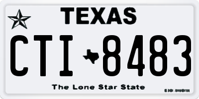 TX license plate CTI8483