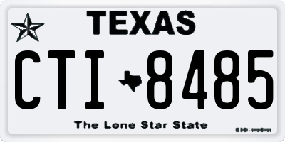 TX license plate CTI8485