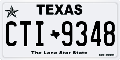 TX license plate CTI9348