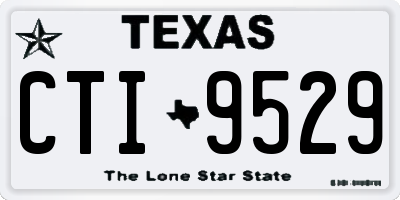TX license plate CTI9529
