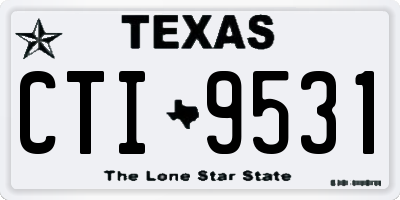 TX license plate CTI9531