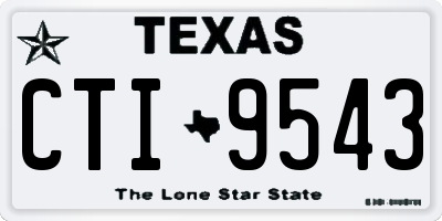 TX license plate CTI9543