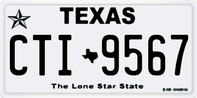 TX license plate CTI9567